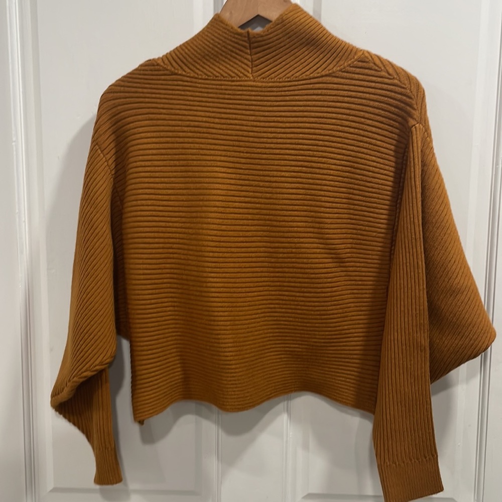 ASTR Rayn Rust Cross Front Sweater - Picture 6 of 6